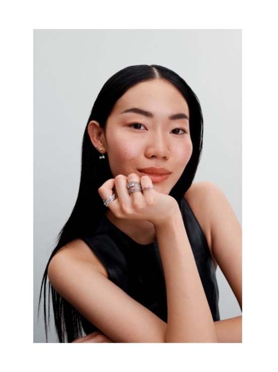 Pandora - Bow sterling silver ring with fancy pink and clear cubic zirconia 193510C01 | Stockmann - photo 3