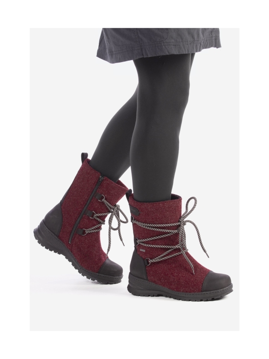 Pomar - KOLI Naisten XW GORE-TEX® huopasaapikkaat - WINE FELT/ BLACK WAXY | Stockmann - photo 3