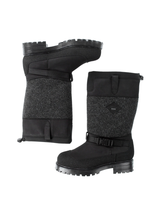 Pomar - LOIMU miesten GORE-TEX® huopasaappaat - BLACK WAXY/PU/GRANIT FELT | Stockmann - photo 4