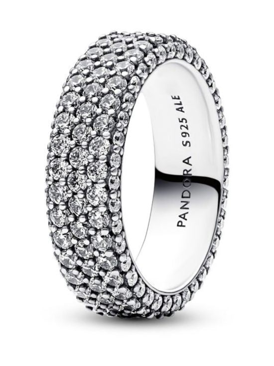 Pandora - Pandora Timeless kolmerivinen pavésormus  Pandora Timeless Pavé Triple-row Ring 192634C01 | Stockmann - photo 3