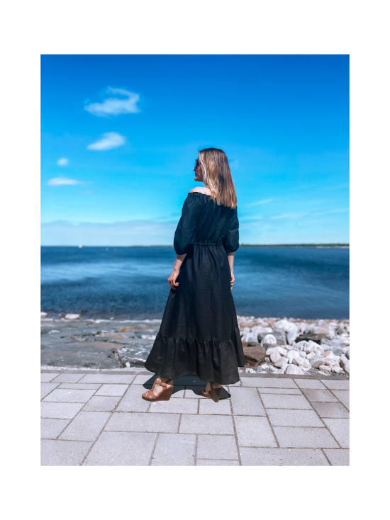 UPEA - Off Shoulder Ruffle Dress Linen, Black - BLACK - photo 3 UPEA - Off Shoulder Ruffle Dress Linen, Black - BLACK | Stockmann - photo 3