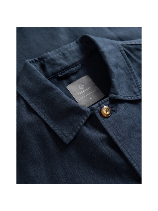 Berkeley - Walt Linen Overshirt -paitatakki - NAVY | Stockmann - photo 4