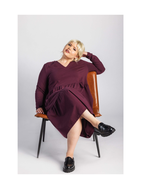 Nakoa - Amélie Dress kerrosmekko, Burgundy - BURGUNDY | Stockmann - photo 3