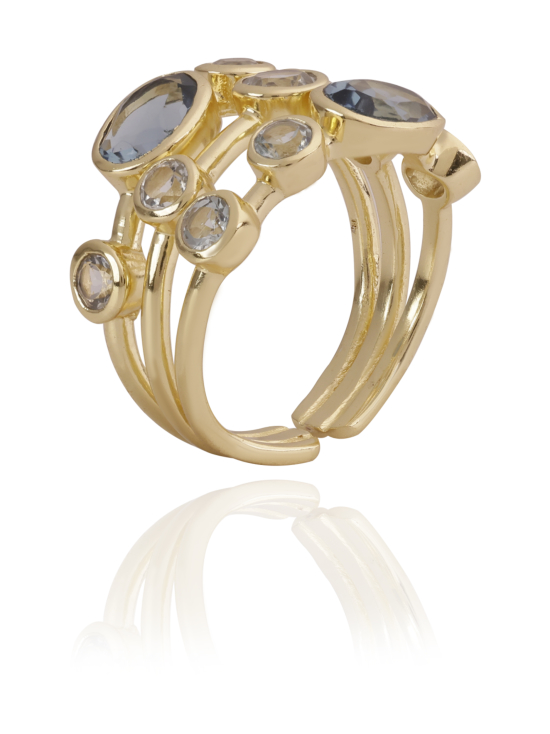 House of Elliott - Celeste sormus puolijalokivillä | Stockmann - photo 2