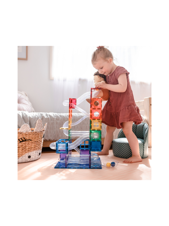 CONNETIX - CONNETIX Magneettinen rakennussarja Rainbow pallorata, 92 osaa | Stockmann - photo 9