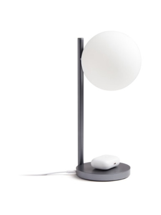 Lexon - Bubble Lamp | 2-in-1 pöytävalaisin ja langaton latausalusta - METALLIC GREY / HARMAA - photo 2 Lexon - Bubble Lamp | 2-in-1 pöytävalaisin ja langaton latausalusta - METALLIC GREY / HARMAA | Stockmann - photo 2