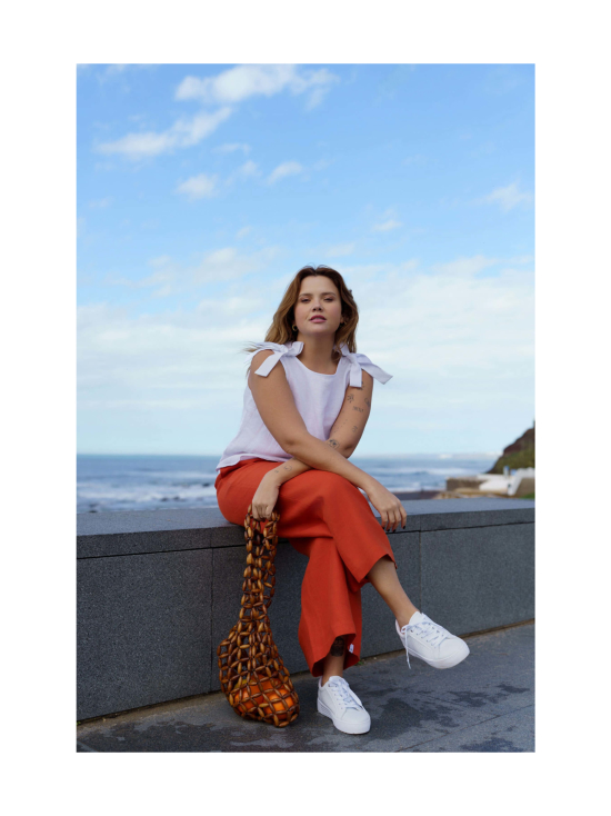 Nakoa - Culottes pellavahousut, Stonewashed Burnt Orange - BURNT ORANGE (MURRETTU ORANSSI) | Stockmann - photo 2