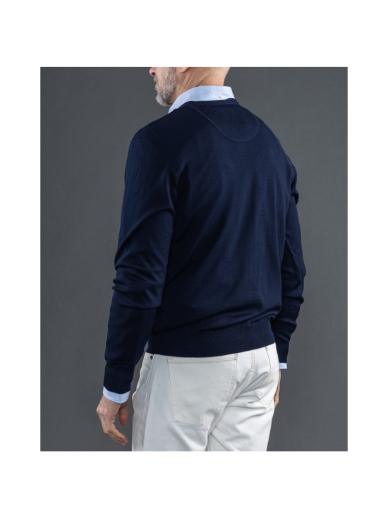 Berkeley - Wilton Merino V-neck -villaneule - NAVY | Stockmann - photo 4