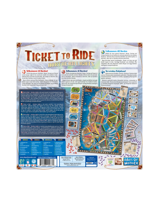 ASMODEE - TICKET TO RIDE Northern Lights lautapeli (suomenkielinen) - photo 3 ASMODEE - TICKET TO RIDE Northern Lights lautapeli (suomenkielinen) | Stockmann - photo 3