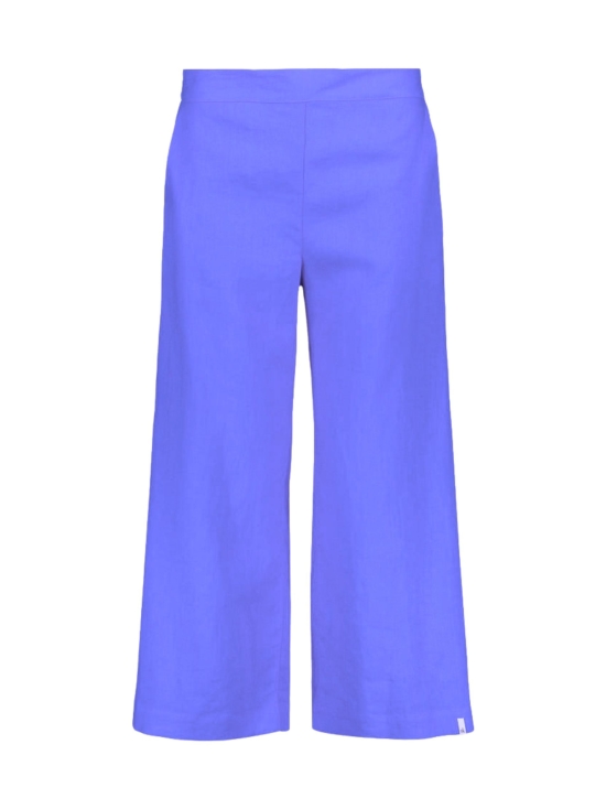 Culottes pellavahousut, Stonewashed Marina Blue