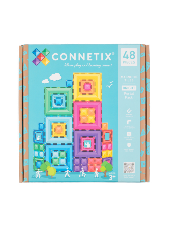 CONNETIX - CONNETIX Magneettinen rakennussarja Sisäkkäiset neliöt, 48 osaa | Stockmann - photo 1
