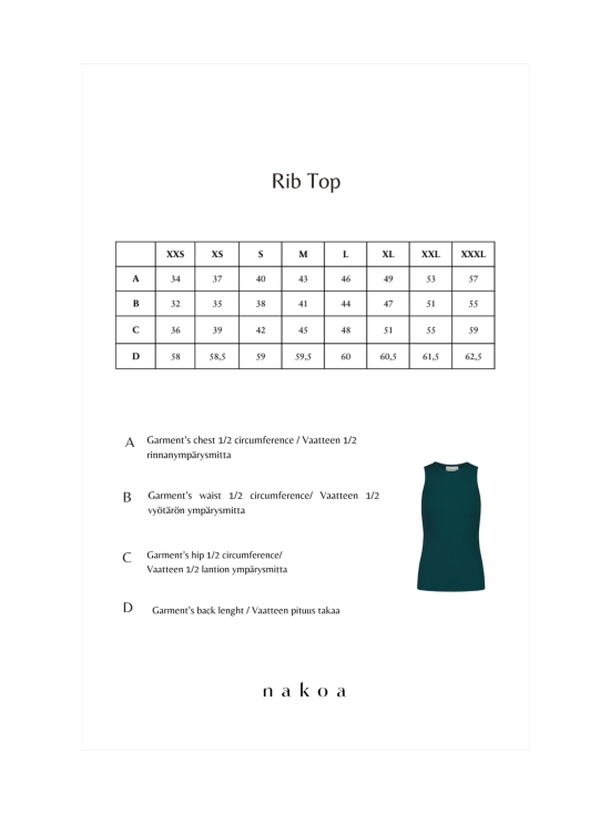 Nakoa - Rib Top, White - VALKOINEN | Stockmann - photo 2