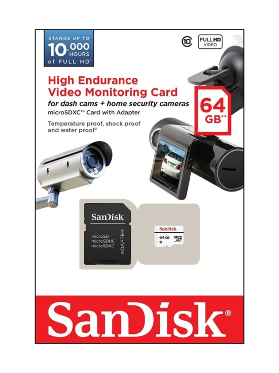 Sandisk - Sandisk High Endurance (U3 / Class 10 / V30) 64GB microSDXC muistikortti - photo 2 Sandisk - Sandisk High Endurance (U3 / Class 10 / V30) 64GB microSDXC muistikortti | Stockmann - photo 2