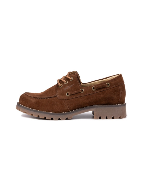 Pomar - RENTUKKA Zero Waste purjehduskengät - BROWN SUEDE/TAN SOLE | Stockmann - photo 1