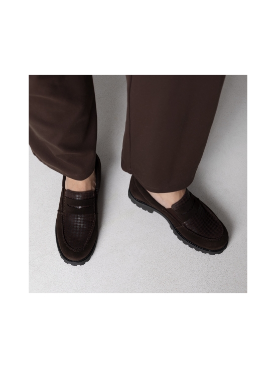 Pomar - JASMIN Zero Waste loaferit - BRWN CHECKERED/BARK SDE/BLK S | Stockmann - photo 3