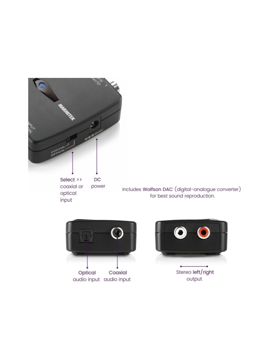 Marmitek - Marmitek Connect DA21 digitaali-analogimuunnin | Stockmann - photo 3