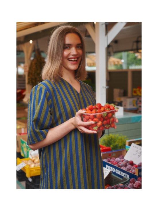 MAINIO - Stripy aikuisten seersucker-mekko - SININEN | Stockmann - photo 4