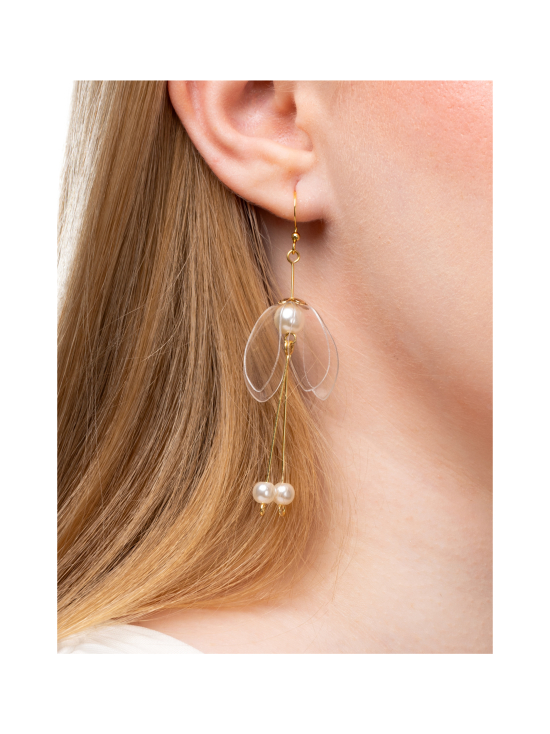 Upcycle with Jing - Lily Double Drop Korvakorut - Kirkas - KULTA | Stockmann - photo 2