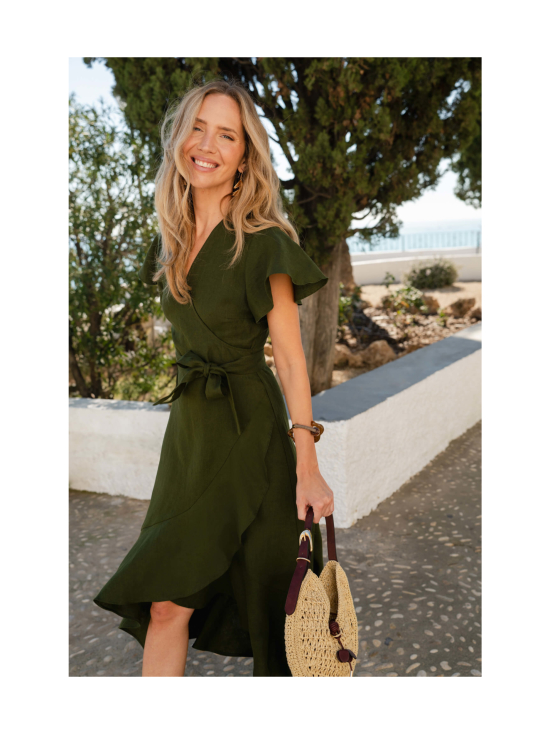Nakoa - Annika Dress, Olive Green - OLIVE GREEN (OLIIVINVIHREÄ) | Stockmann - photo 4