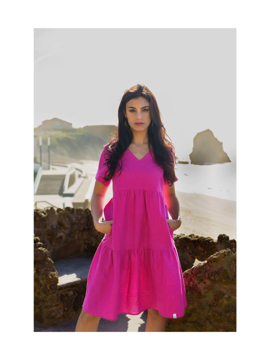 Nakoa - Pellava Kerrosmekko, Candy Pink - CANDY PINK (PINKKI) | Stockmann - photo 5