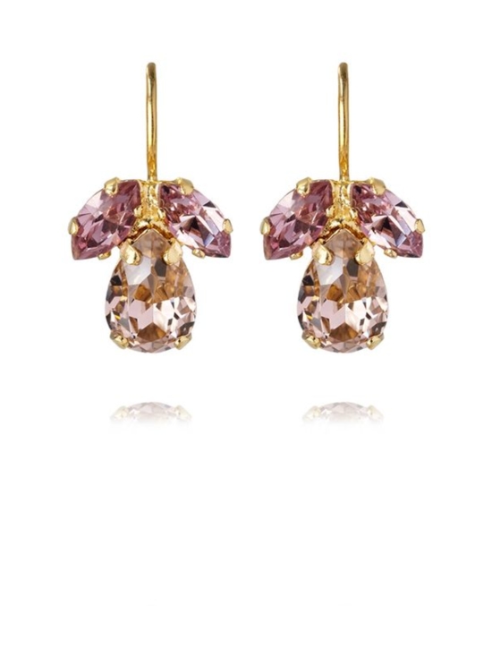 Caroline Svedbom Jewelry - PETITE TIMO EARRINGS GOLD - VINTAGE ROSE + AMETHYST | Stockmann - photo 1
