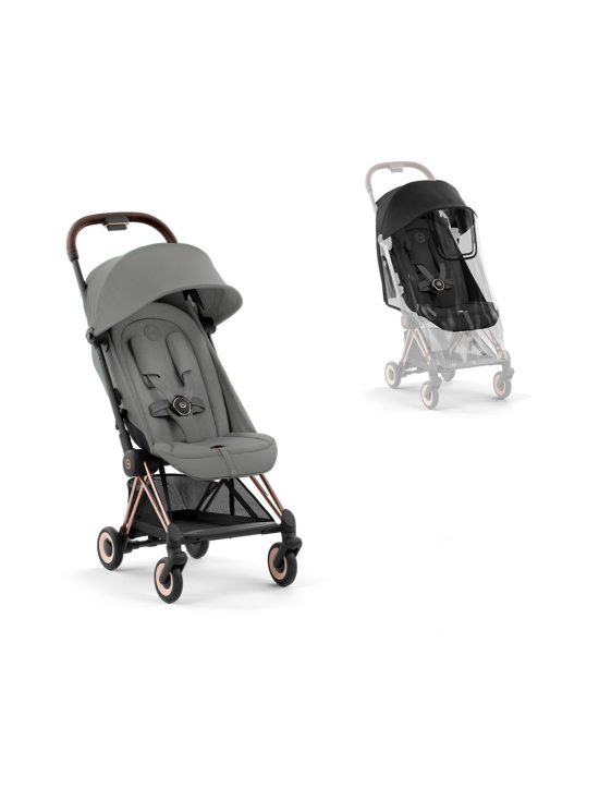 CYBEX - Cybex Coya matkarattaat ja sadesuoja (Rosegold) - MIRAGE GREY - photo 2 CYBEX - Cybex Coya matkarattaat ja sadesuoja (Rosegold) - MIRAGE GREY | Stockmann - photo 2