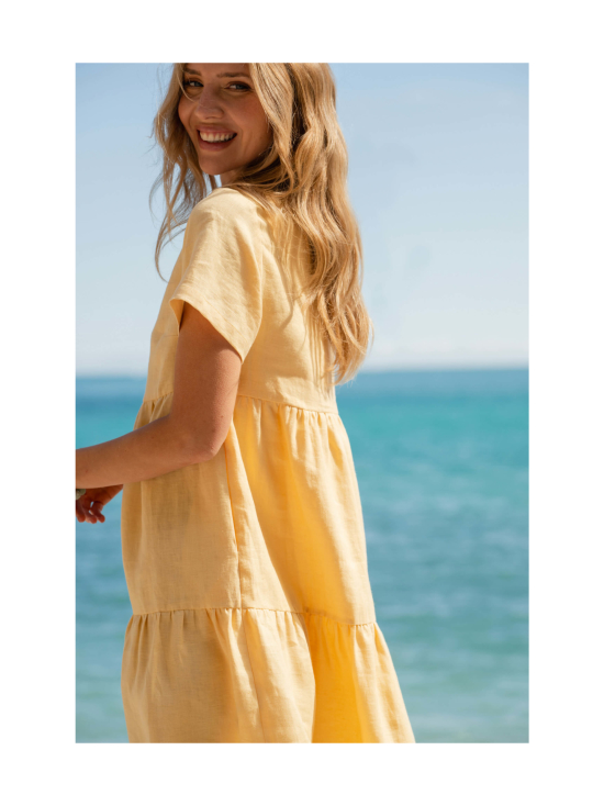 Nakoa - Pellava Kerrosmekko, Lemonade - LEMONADE (KELTAINEN) | Stockmann - photo 6