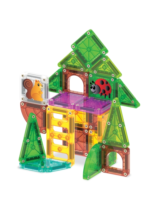 MAGNA-TILES - MAGNA-TILES Micromags Magneettinen rakennussarja Puumaja, 24 osaa | Stockmann - photo 3