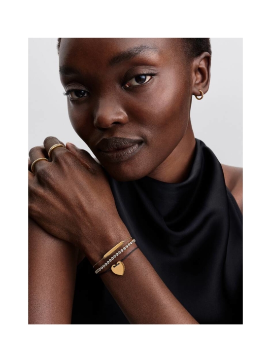 Pandora - Engravable Heart Black Cord Slider Bracelet - 564420C01 | Stockmann - photo 5