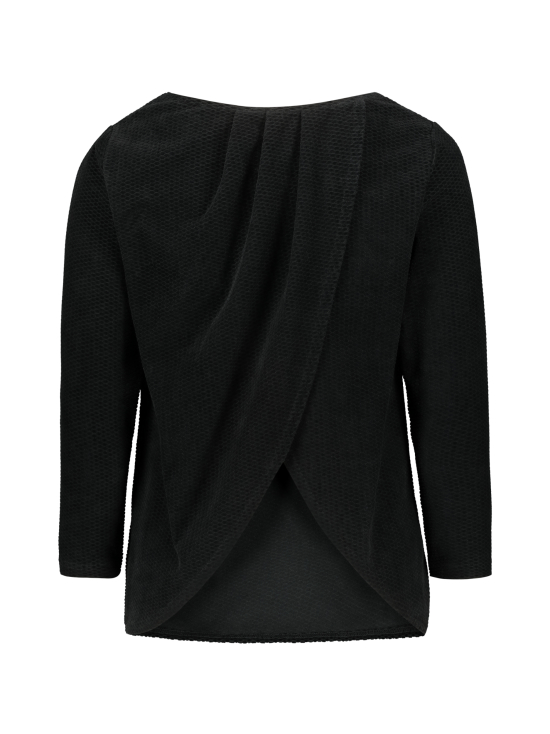 YO ZEN - Wrap Back -paita, musta velour - MUSTA - photo 2 YO ZEN - Wrap Back -paita, musta velour - MUSTA | Stockmann - photo 2