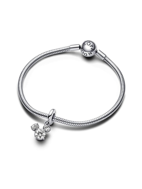 Pandora - Disneyn Mikki Hiiren säihkyvä pää -riipushela Disney Mickey silhouette sterling silver dangle with clear cubic zirconia Sterling silver  Cubic Zirconia Clear 793031C01 | Stockmann - photo 4