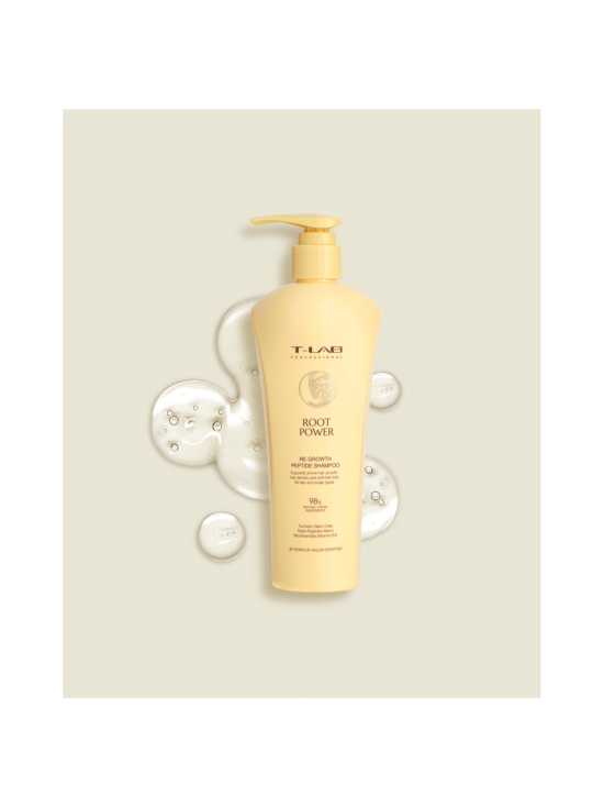 T-LAB Professional - Root Power Re-Growth Peptide Shampoo -hiustenkasvua tukeva shampoo kaikille hiustyypeille 300ml | Stockmann - photo 1