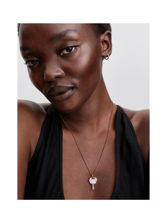 Pandora - Opalescent Pink Love Key Large Dangle Charm - 764349C01 | Stockmann - photo 2