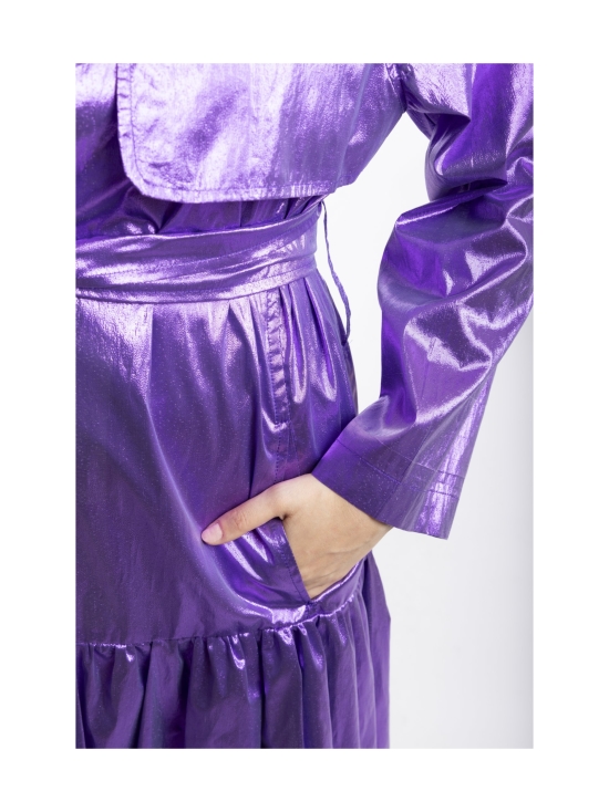 Miia Halmesmaa - LUSH- TRENSSITAKKI, KIILTÄVÄ VIOLETTI - VIOLETTI | Stockmann - photo 9