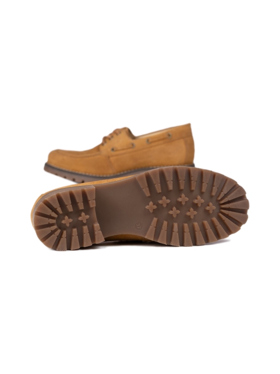 Pomar - RENTUKKA Zero Waste purjehduskengät - CAMEL SUEDE/TAN SOLE | Stockmann - photo 3