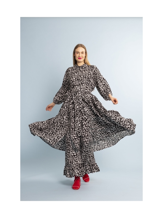 Miia Halmesmaa - FRILLAHOUSUT, MUSTAVALKOINEN - MUSTA/VALKOINEN | Stockmann - photo 8
