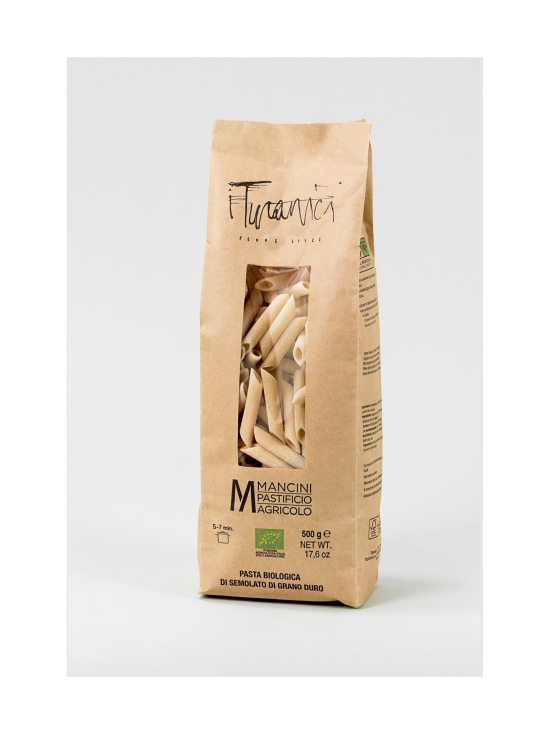 Pasta Mancini Pasta Penne TURANICI Luomu 500g kokojyvä | Suolaiset  delituotteet