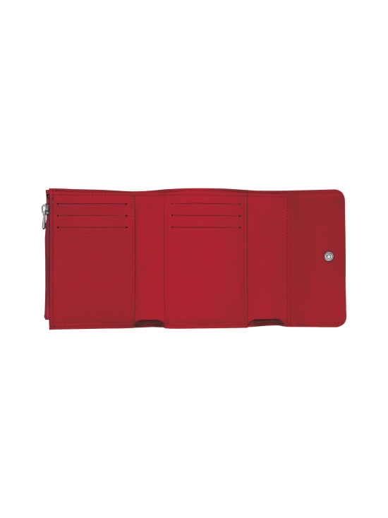 Longchamp - Le Foulonné – Compact Wallet – Nahkalompakko - RED - photo 2 Longchamp - Le Foulonné – Compact Wallet – Nahkalompakko - RED | Stockmann - photo 2