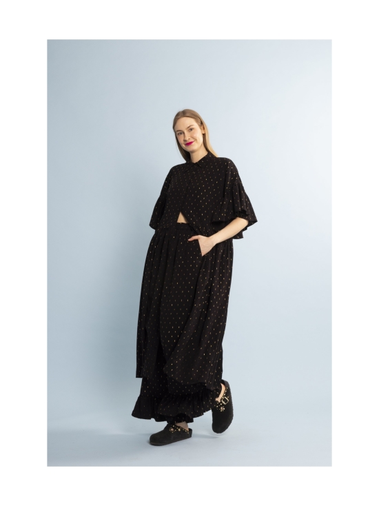 Miia Halmesmaa - FLIRTY- MEKKO pitkä, KULTAHIPPU - MUSTA | Stockmann - photo 4