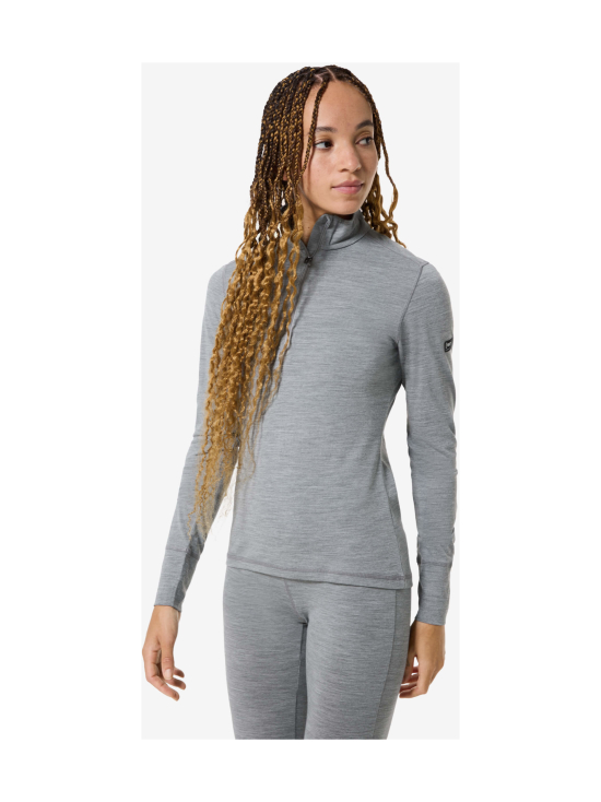 super.natural - Naisten Tundra175 Zip 1/4 merinovillainen kerrastopaita - CASHMERE GREY MELANGE | Stockmann - photo 1