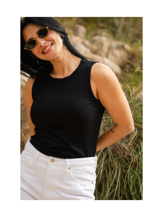Nakoa - Rib Top, Black - MUSTA | Stockmann - photo 3