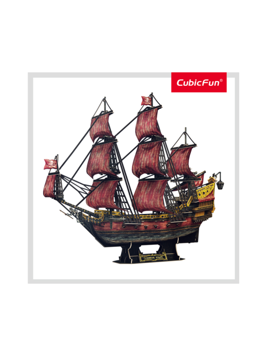 CUBIC FUN - CUBICFUN 3D-palapeli Queen Anne’s Reveng, punainen juhlapainos | Stockmann - photo 2