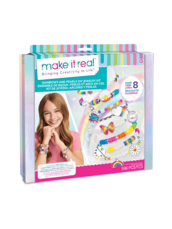 MAKE IT REAL - MAKE IT REAL Korujen valmistussetti Sateenkaaria ja helmiä - photo 1 MAKE IT REAL - MAKE IT REAL Korujen valmistussetti Sateenkaaria ja helmiä | Stockmann - photo 1