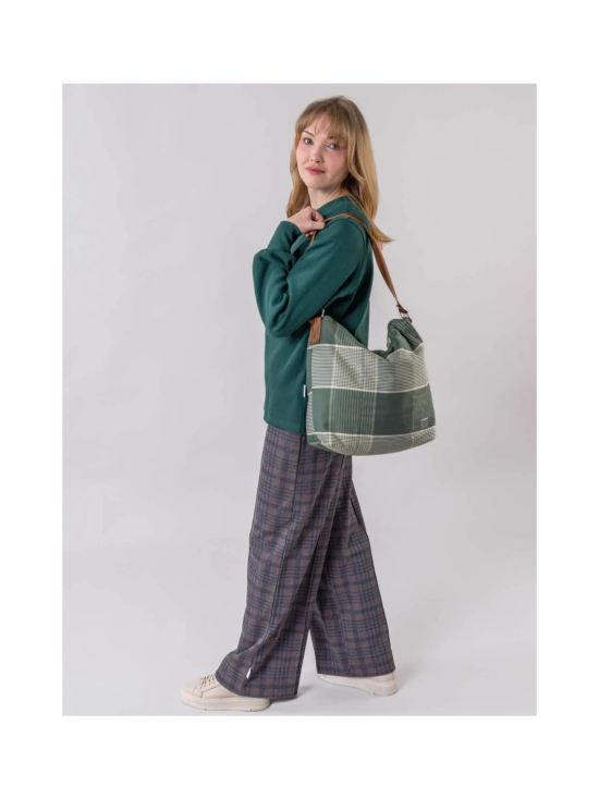 Globe Hope - SADE – vihreä tikattu laukku - VIHREÄ RUUDULLINEN | Stockmann - photo 1