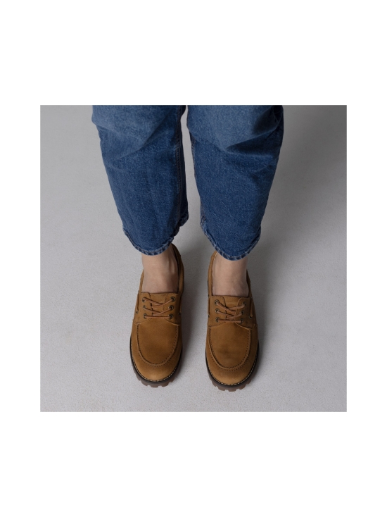 Pomar - RENTUKKA Zero Waste purjehduskengät - CAMEL SUEDE/TAN SOLE | Stockmann - photo 6