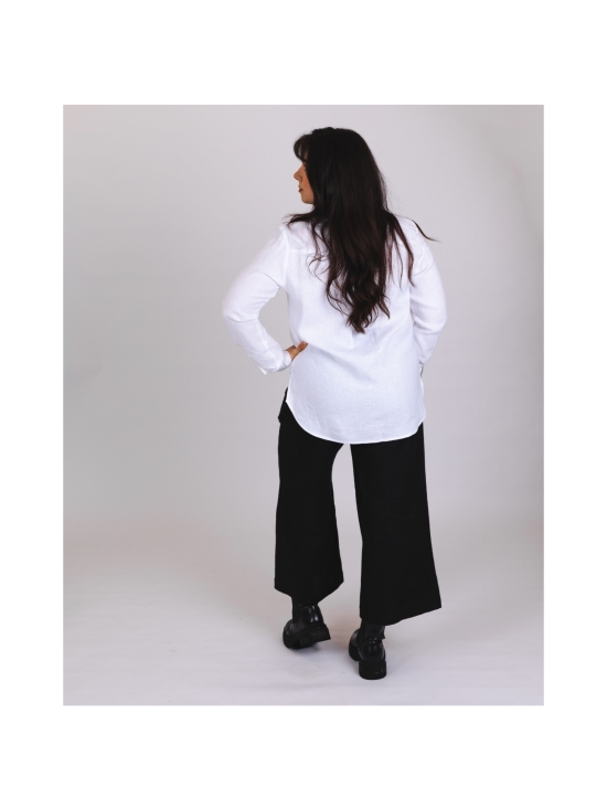 Nakoa - Culottes pellavahousut, Stonewashed Black - BLACK | Stockmann - photo 10