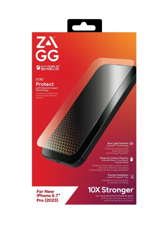 Zagg - Zagg IS Glass XTR3 - näytönsuoja iPhone 15 Pro Max - photo 1 Zagg - Zagg IS Glass XTR3 - näytönsuoja iPhone 15 Pro Max | Stockmann - photo 1