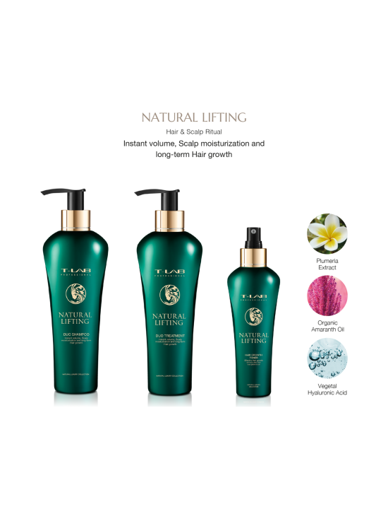 T-LAB Professional - Natural Lifting Duo Shampoo -tuuheuttava shampoo 300ml | Stockmann - photo 2