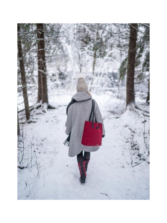 Pomar - SAANA Naisten XW GORE-TEX® huopasaapikkaat - WINE FELT/BLACK WAXY | Stockmann - photo 8