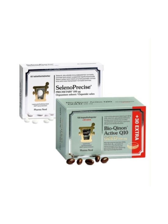 Pharma Nord Bio - Bio-Qinon® Active Q10 180 kaps. ja Selenoprecise 60 tabl. - photo 1 Pharma Nord Bio - Bio-Qinon® Active Q10 180 kaps. ja Selenoprecise 60 tabl. | Stockmann - photo 1